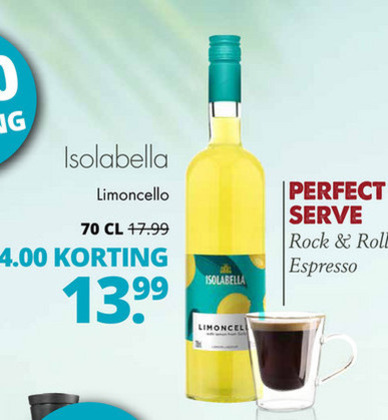 Isolabella   limoncello folder aanbieding bij  Mitra - details