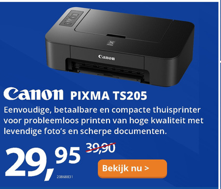 Canon   all-in-one printer folder aanbieding bij  Paradigit - details