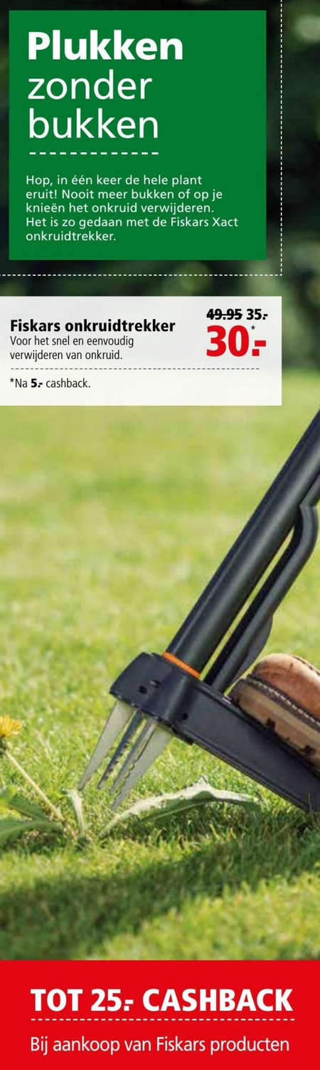 Fiskars   distelsteker folder aanbieding bij  Welkoop - details