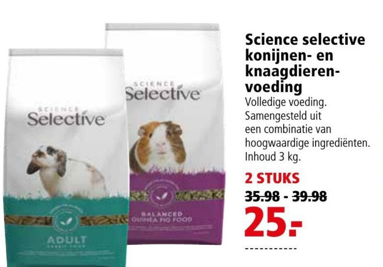 Selective   konijnenvoer, caviavoer folder aanbieding bij  Welkoop - details