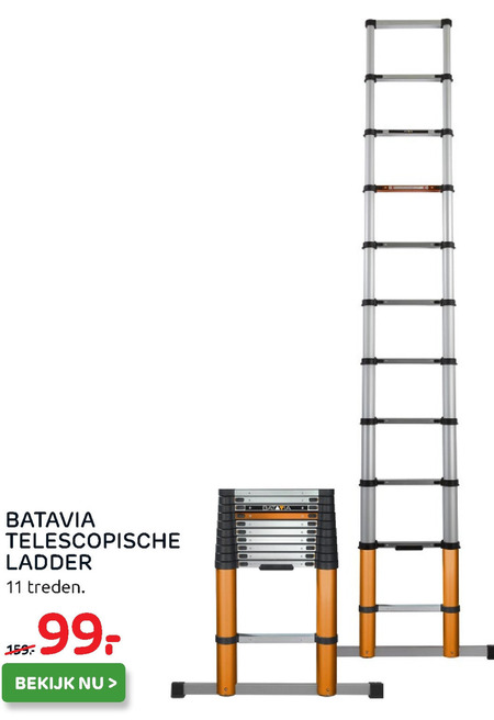 Batavia   telescoopladder folder aanbieding bij  Praxis - details