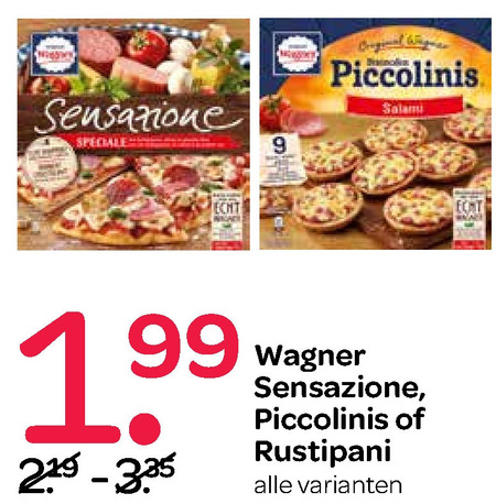 Wagner   diepvriespizza, belegd stokbrood folder aanbieding bij  Spar - details