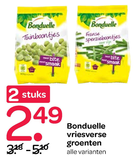 Bonduelle   diepvriesgroente folder aanbieding bij  Spar - details