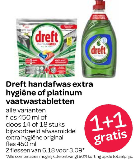 Dreft   afwasmiddel, vaatwasmiddel folder aanbieding bij  Spar - details