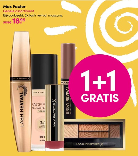 Max Factor   lipgloss, lipstick folder aanbieding bij  D.I.O. Drogist - details