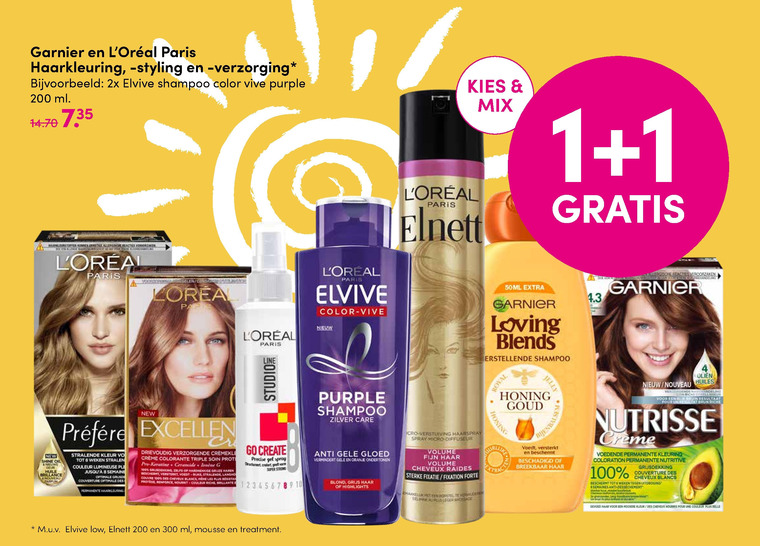 Elvive   shampoo folder aanbieding bij  D.I.O. Drogist - details