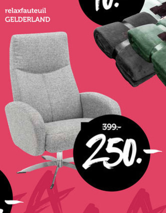 entiteit Bukken Gymnast relaxfauteuil folder aanbieding bij WoonExpress - details