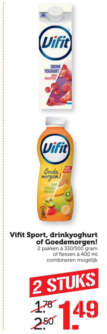 Vifit   drinkyoghurt folder aanbieding bij  Coop - details