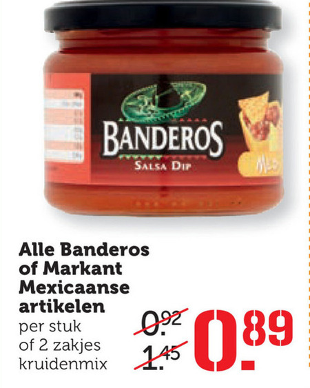 Banderos   maaltijdsaus, tortilla folder aanbieding bij  Coop - details