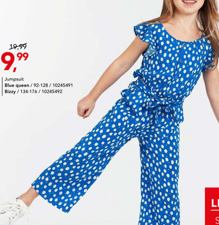 Blue Queen   meisjes jumpsuit folder aanbieding bij  Bristol - details