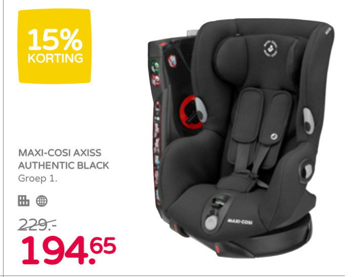 Maxi-Cosi   autokinderzitje folder aanbieding bij  Prenatal - details