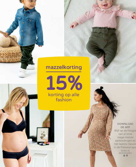 Alle merken   positiekleding, kinderstoel folder aanbieding bij  Prenatal - details