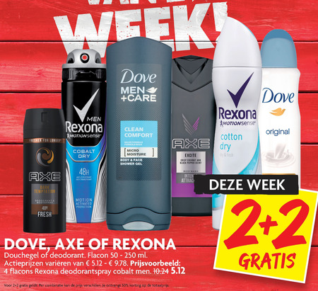 Axe   douchegel, deodorant folder aanbieding bij  Dekamarkt - details