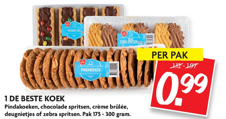 1 De Beste   koek, pindakoeken folder aanbieding bij  Dekamarkt - details