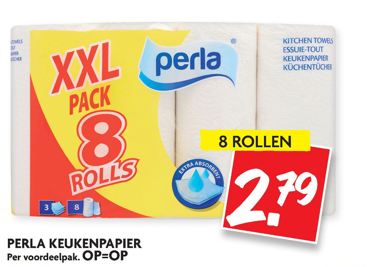 Perla   keukenpapier folder aanbieding bij  Dekamarkt - details