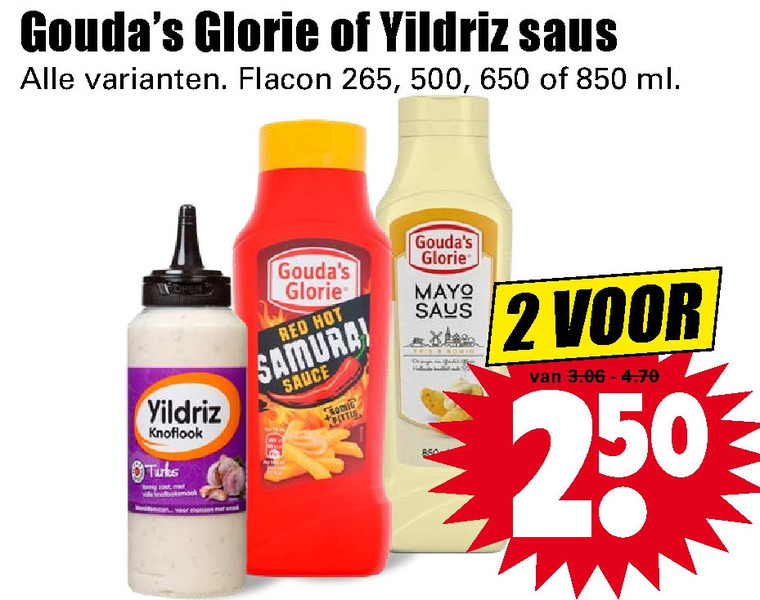 Goudas Glorie   tomatenketchup, snacksaus folder aanbieding bij  Dirk - details