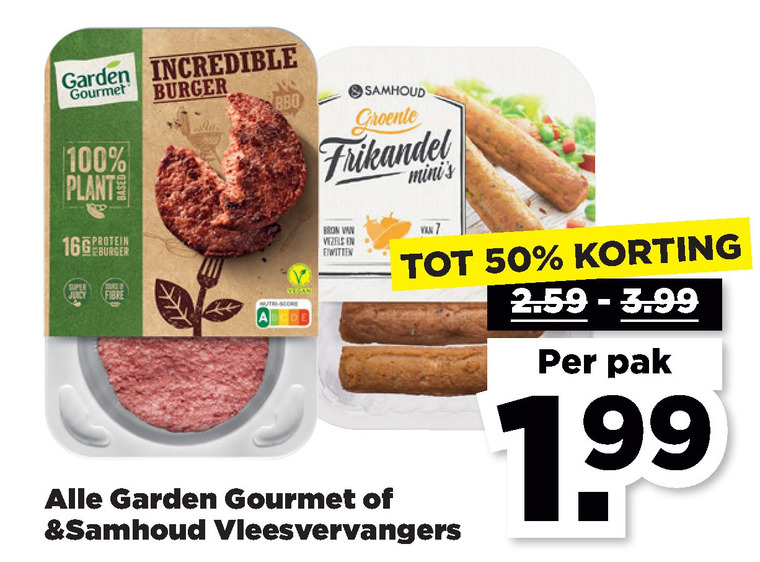 Garden Gourmet   vegetarisch folder aanbieding bij  Plus - details