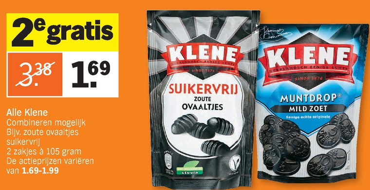 Klene   drop folder aanbieding bij  Albert Heijn - details