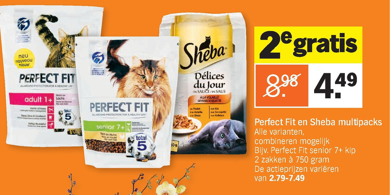 Sheba   kattenvoer folder aanbieding bij  Albert Heijn - details