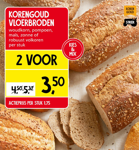 Korengoud   brood folder aanbieding bij  Jan Linders - details