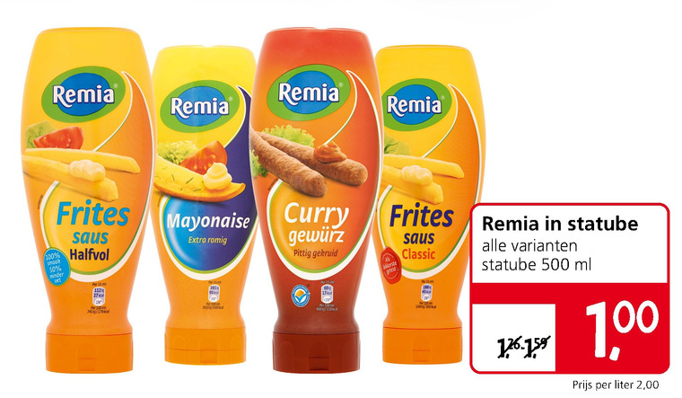 Remia   curryketchup, mayonaise folder aanbieding bij  Jan Linders - details