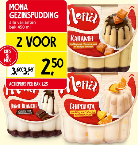 Mona   pudding folder aanbieding bij  Jan Linders - details