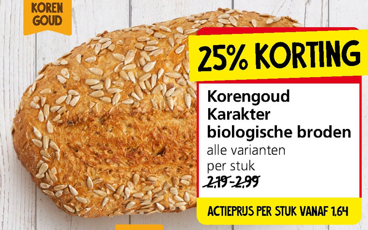 Korengoud   brood folder aanbieding bij  Jan Linders - details