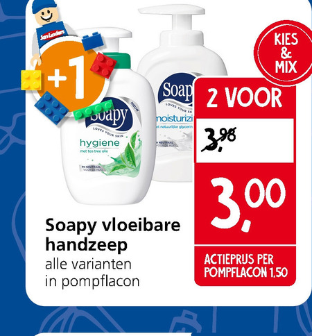 Soapy   handzeep folder aanbieding bij  Jan Linders - details