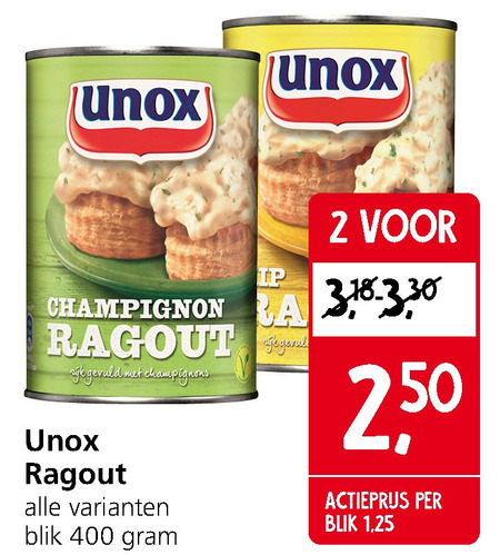 Unox   ragout folder aanbieding bij  Jan Linders - details