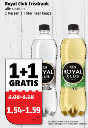 Royal Club   frisdrank folder aanbieding bij  Poiesz - details