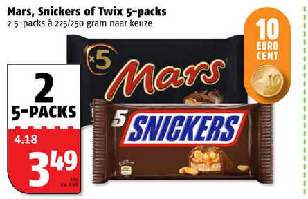 Snickers   chocoladereep folder aanbieding bij  Poiesz - details