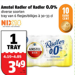 Amstel   radler bier folder aanbieding bij  Poiesz - details