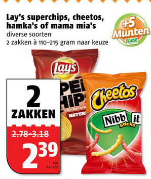 Cheetos   zoutje, chips folder aanbieding bij  Poiesz - details