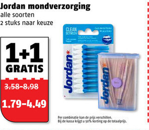 Jordan   tandenstokers, flosdraad folder aanbieding bij  Poiesz - details