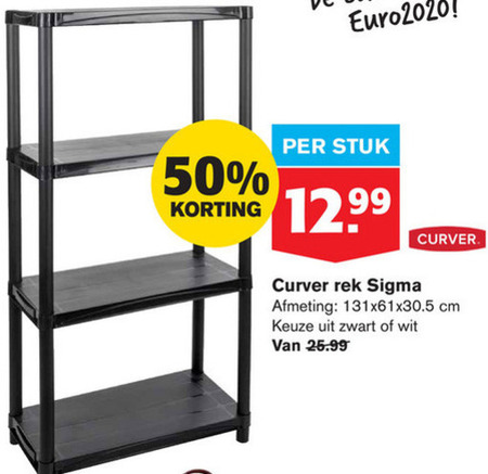 Curver   voorraadrek folder aanbieding bij  Hoogvliet - details