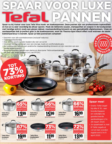 Tefal   spaaraktie folder aanbieding bij  Vomar - details