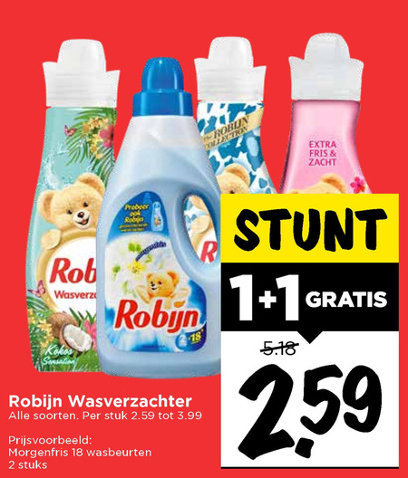 Robijn   wasverzachter folder aanbieding bij  Vomar - details