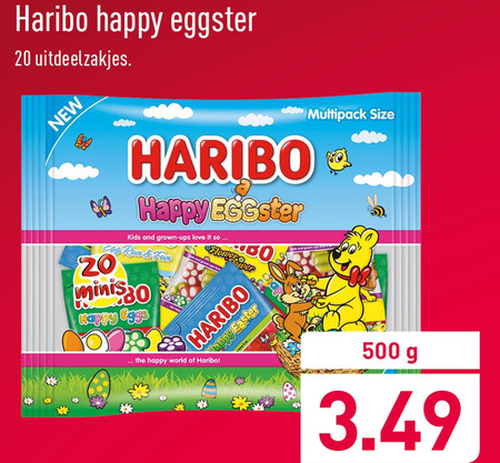 Haribo   paassnoep, snoep folder aanbieding bij  Aldi - details