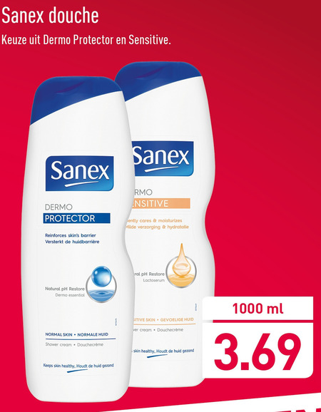 Sanex   douchegel folder aanbieding bij  Aldi - details