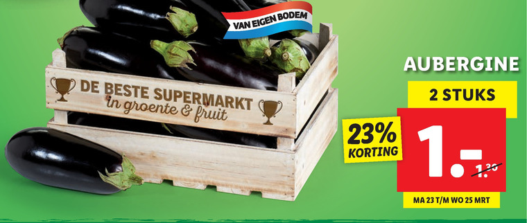 aubergine folder aanbieding bij Lidl details