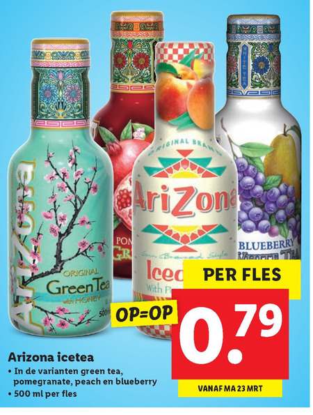 Arizona   ice tea folder aanbieding bij  Lidl - details