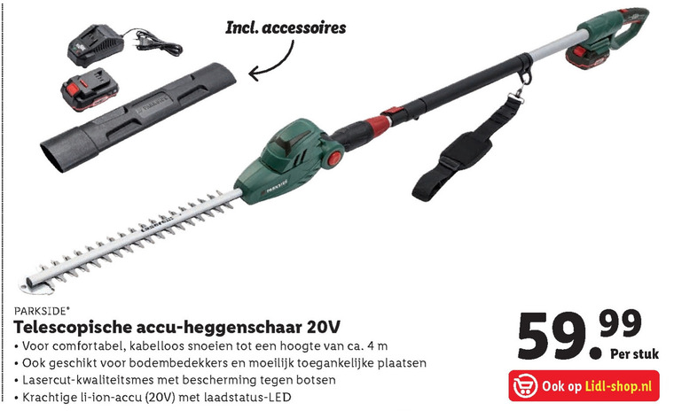 Parkside   heggenschaar folder aanbieding bij  Lidl - details