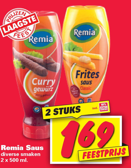 Remia   mayonaise, tomatenketchup folder aanbieding bij  Nettorama - details