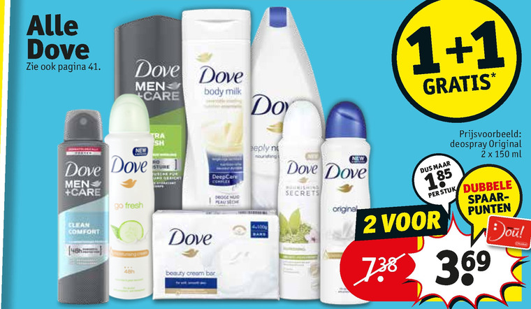 Dove   huidverzorging, handzeep folder aanbieding bij  Kruidvat - details