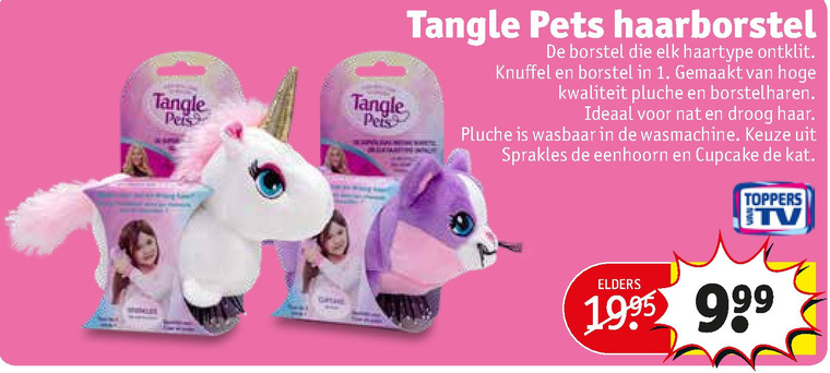 Tangle Pets   haarborstel folder aanbieding bij  Kruidvat - details