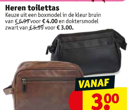 Toilettassen voor heren in het Bruin