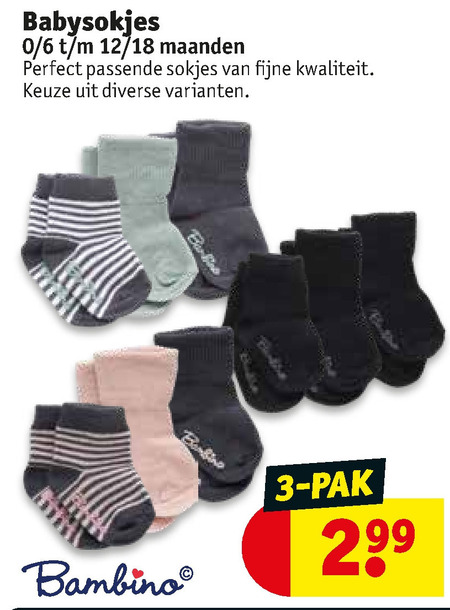 Manhattan Pidgin Airco Bambino babysokjes folder aanbieding bij Kruidvat - details