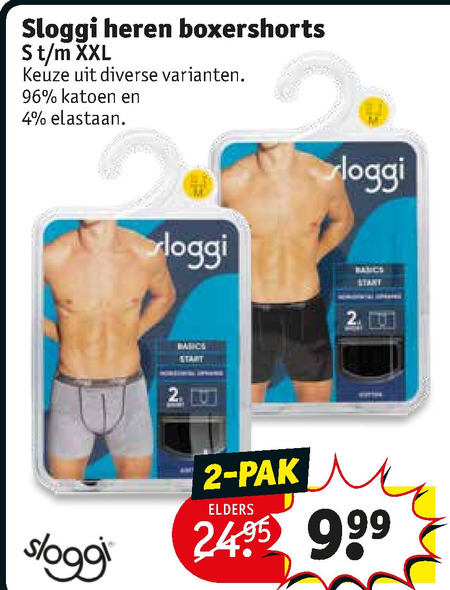 Sloggi   heren boxershort folder aanbieding bij  Kruidvat - details