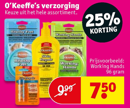 O Keeffes   voetverzorging, lippenbalsem folder aanbieding bij  Kruidvat - details