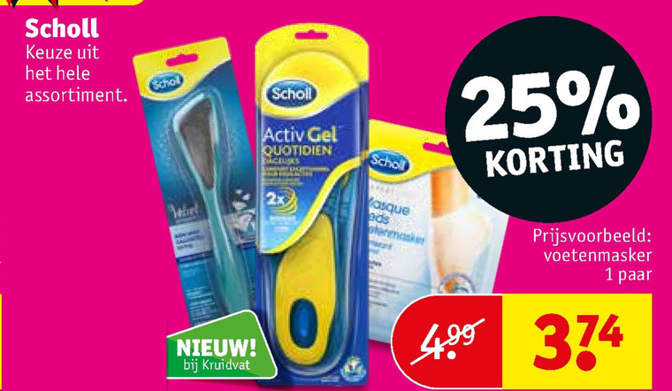 Scholl   voetverzorging, inlegzolen folder aanbieding bij  Kruidvat - details